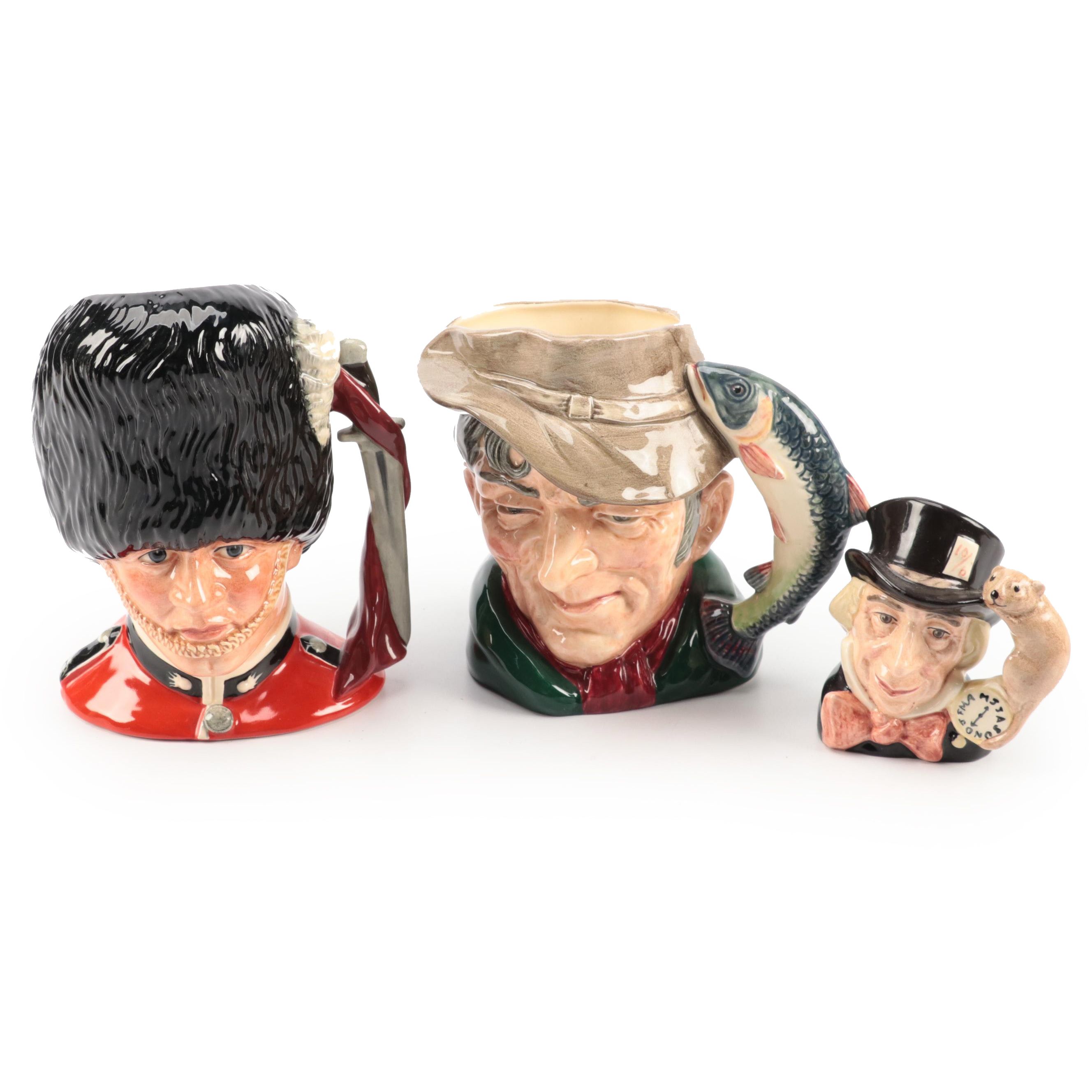 Royal Doulton "The Poacher," "The Guardsman," and More Character Jugs