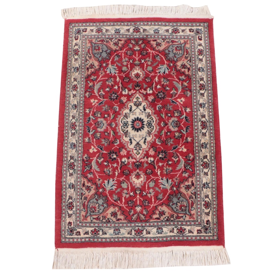 2'2 x 3'9 Hand-Knotted Sino-Persian Kashan Accent Rug