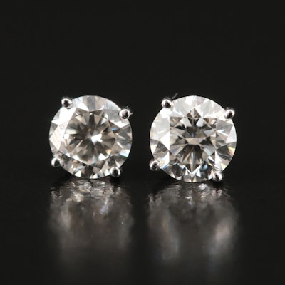 14K 1.06 CTW Lab Grown Diamond Stud Earrings