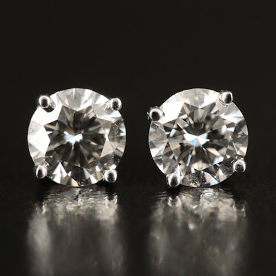 14K 1.14 CTW Lab Grown Diamond Stud Earrings