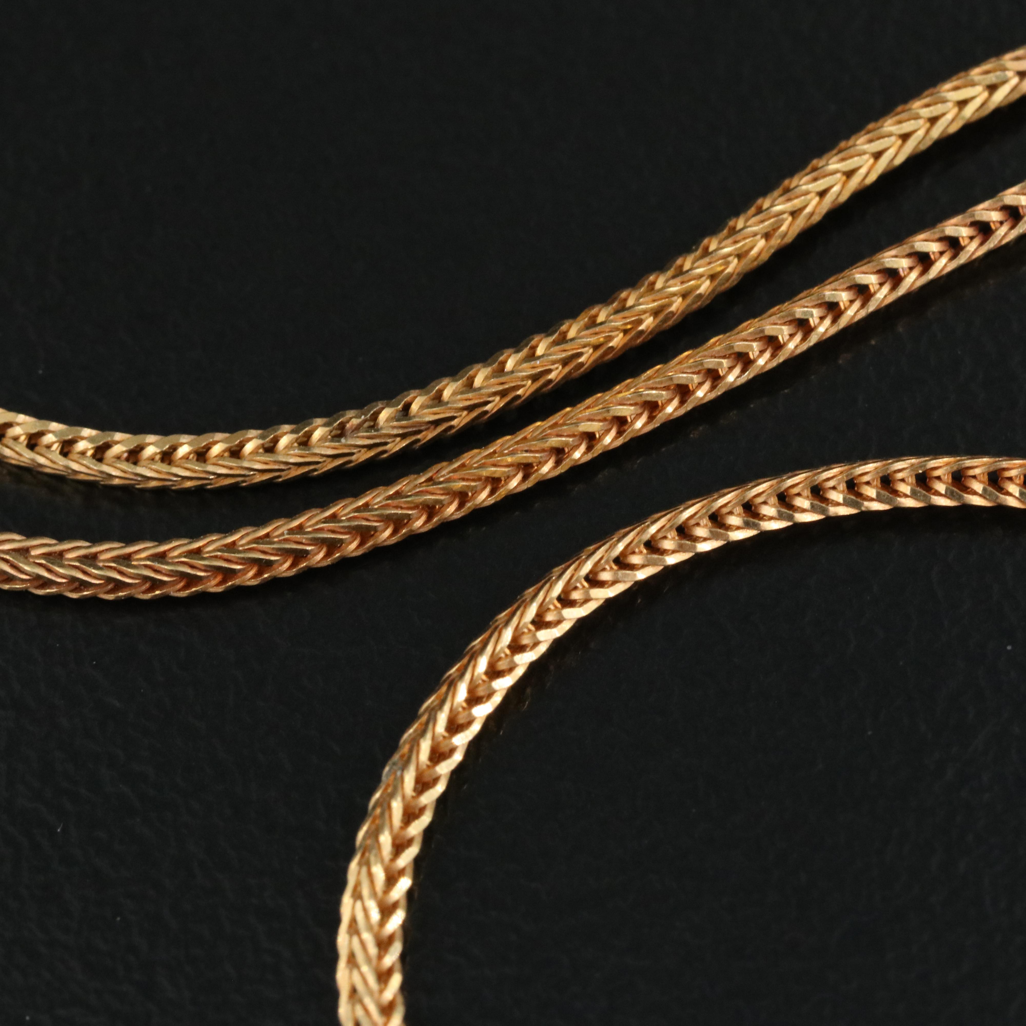 Italian 14K Foxtail Chain EBTH