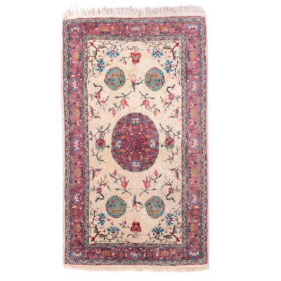 4'1 x 7'5 Hand-Knotted Chinese Peking Area Rug