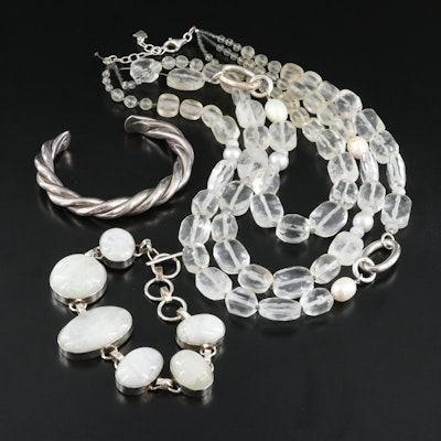 Sterling Jewelry Including Silpada, Pearl, Glass and Agate