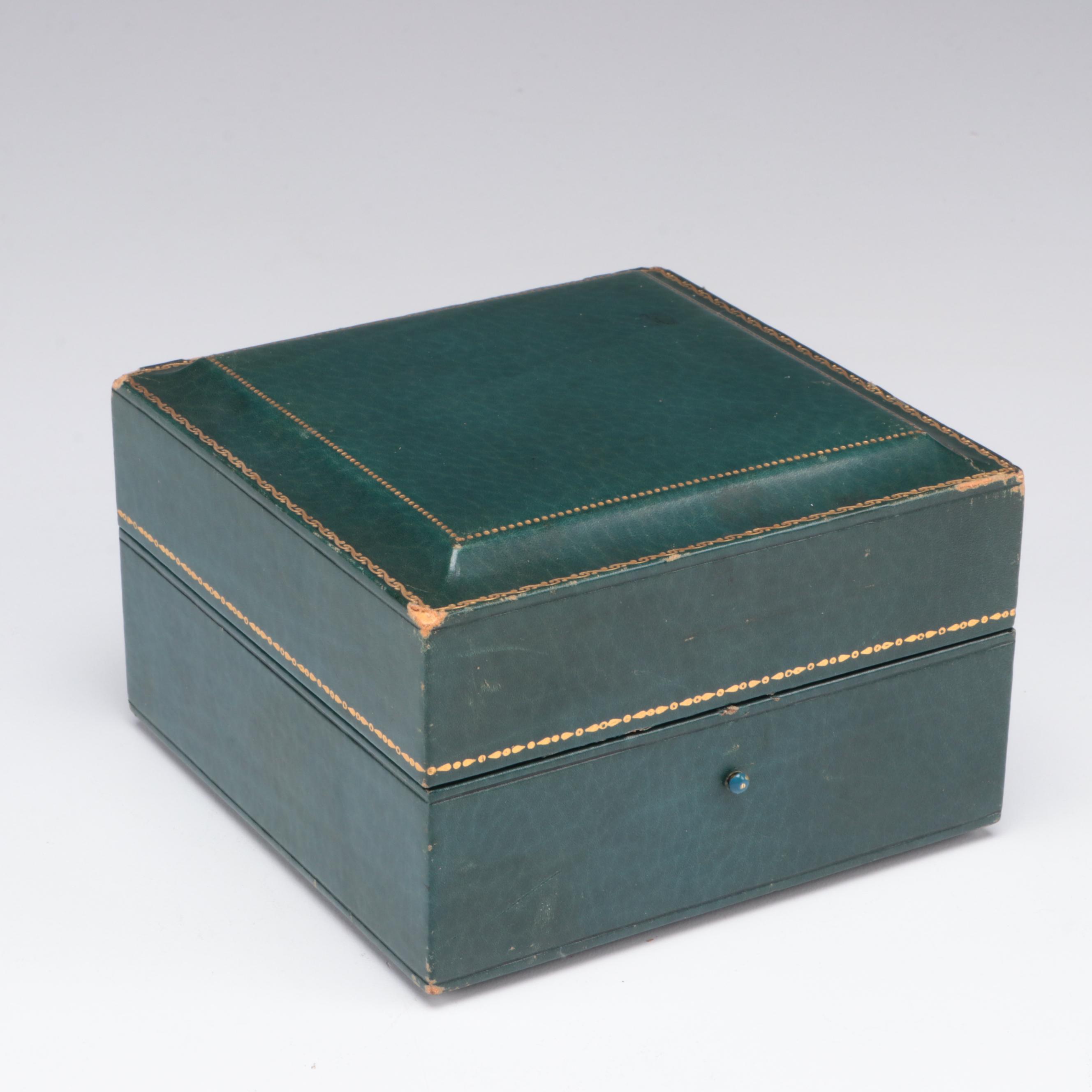 Blue Glass Crystal Paperweight EBTH