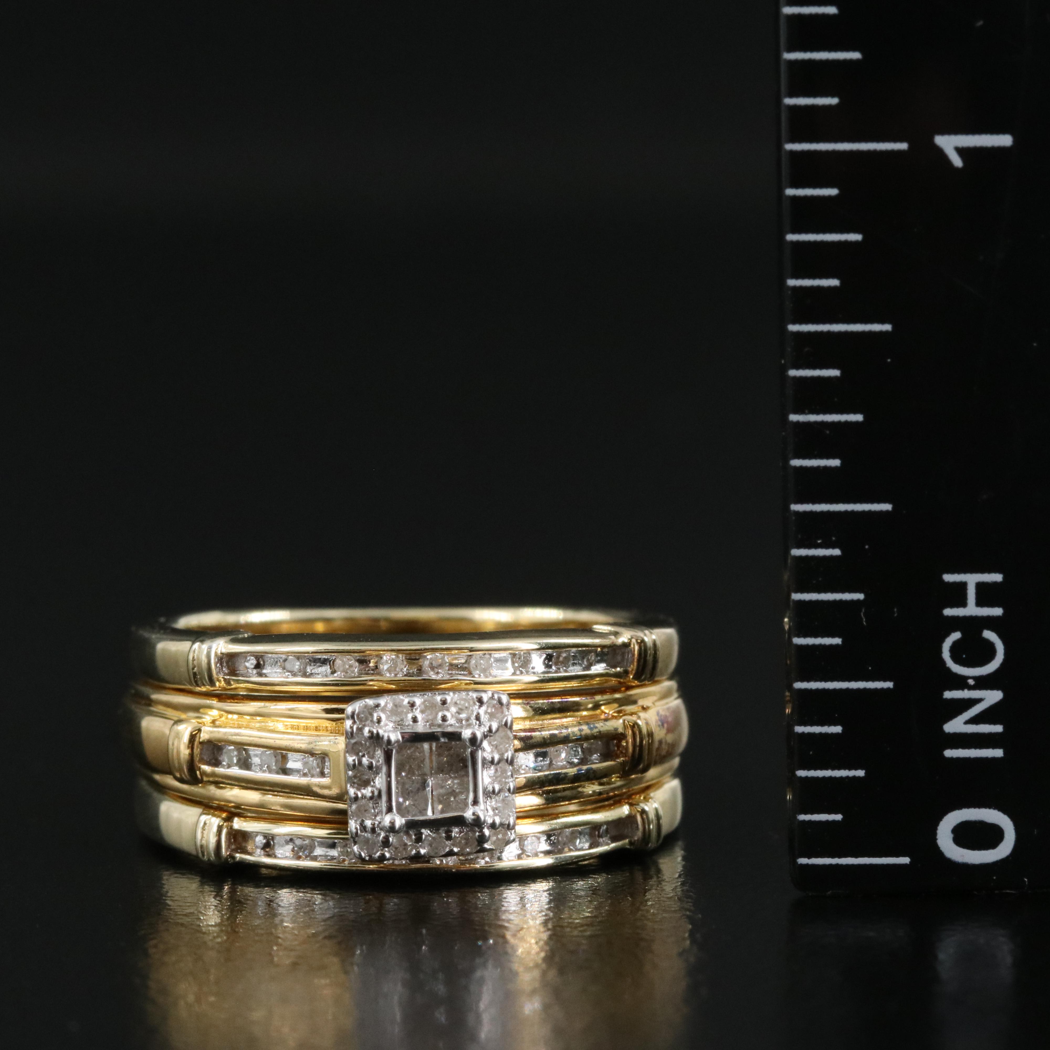 Sterling Diamond Ring and Sterling Diamond Ring Jacket EBTH