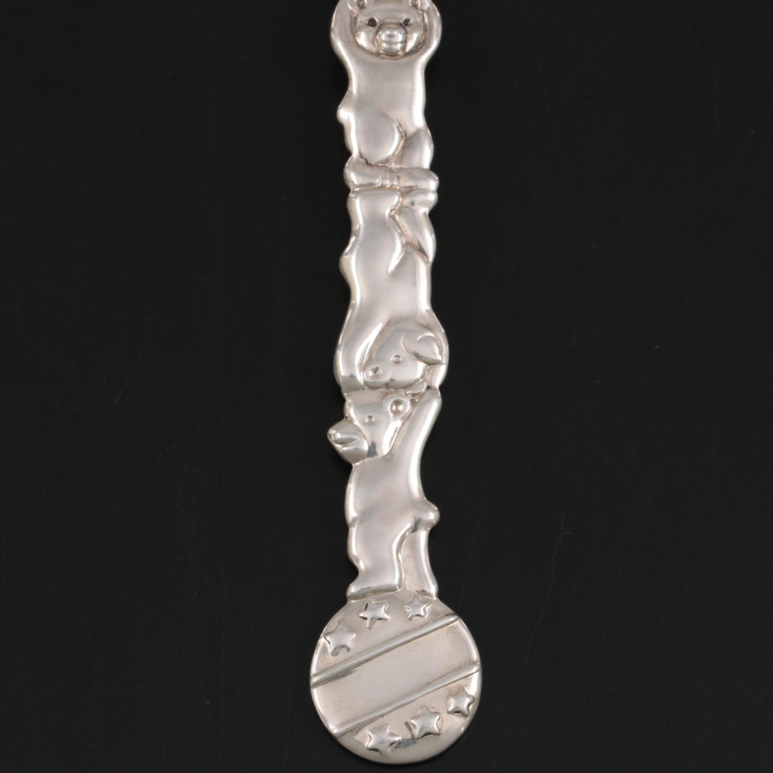 Tiffany & Co. Circus Bear Motif Sterling Silver Infant Feeding Spoon EBTH