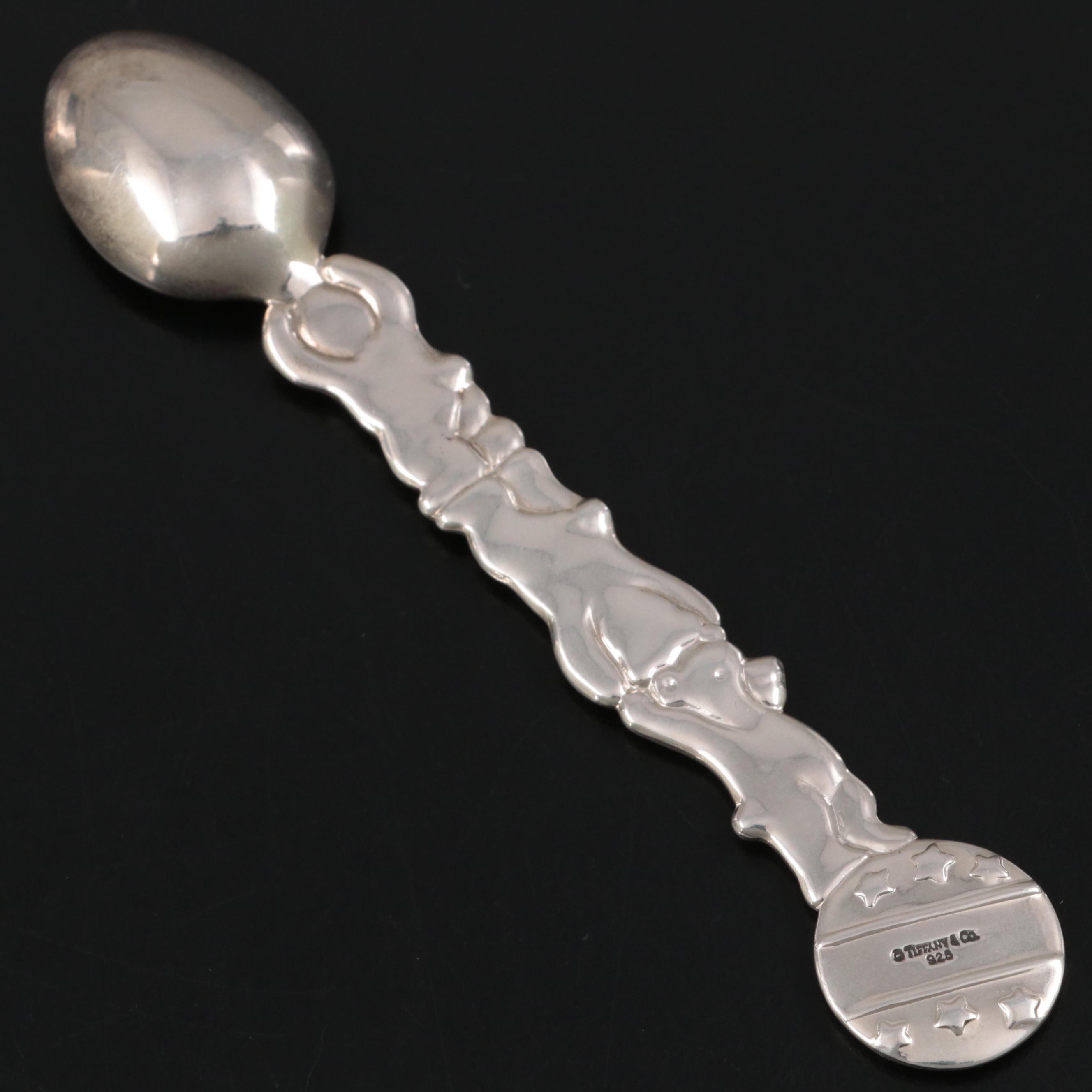 Tiffany & Co. Circus Bear Motif Sterling Silver Infant Feeding Spoon EBTH
