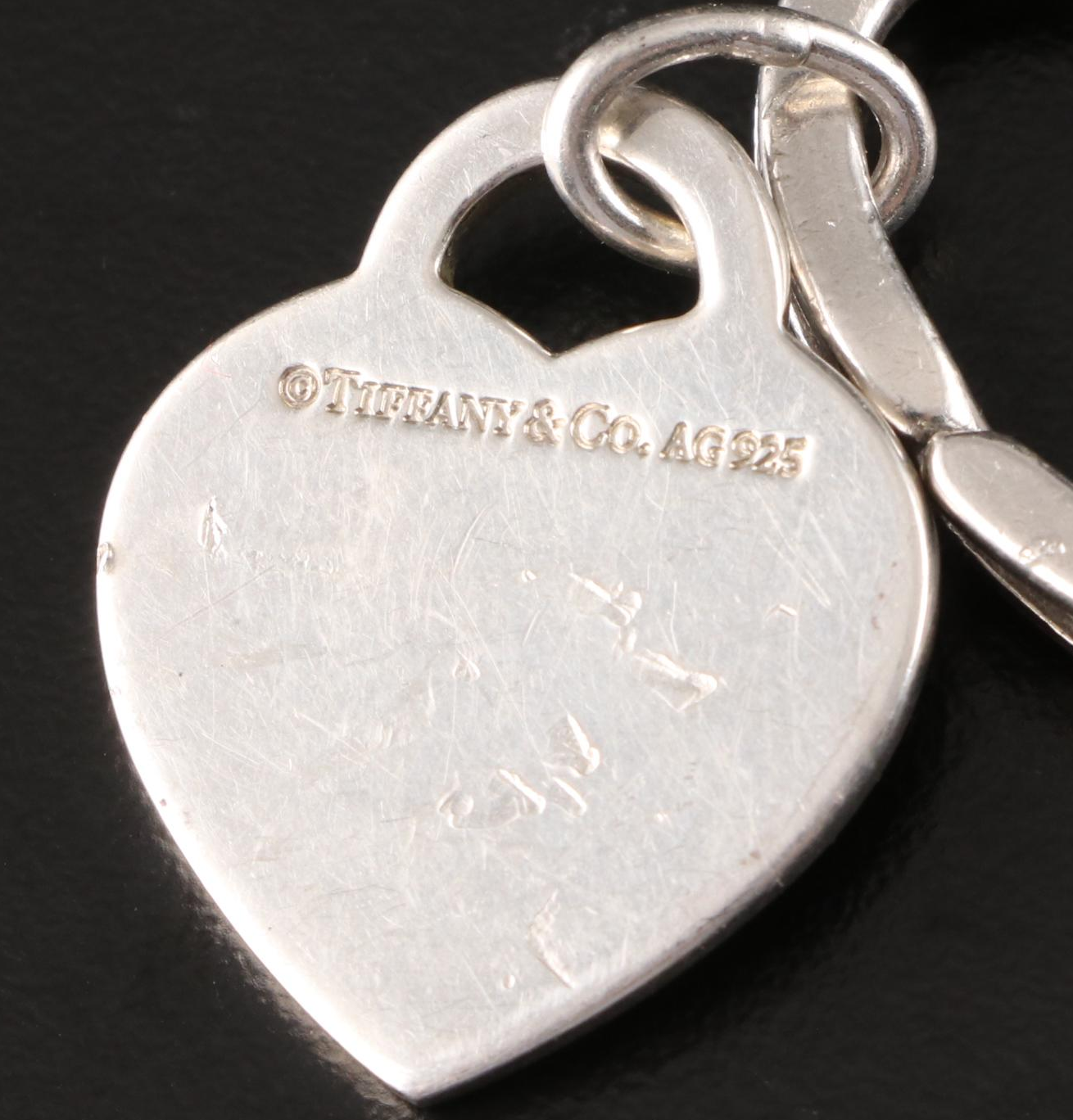 Tiffany & Co. Sterling Silver "Return to Tiffany" Open Heart Key Ring