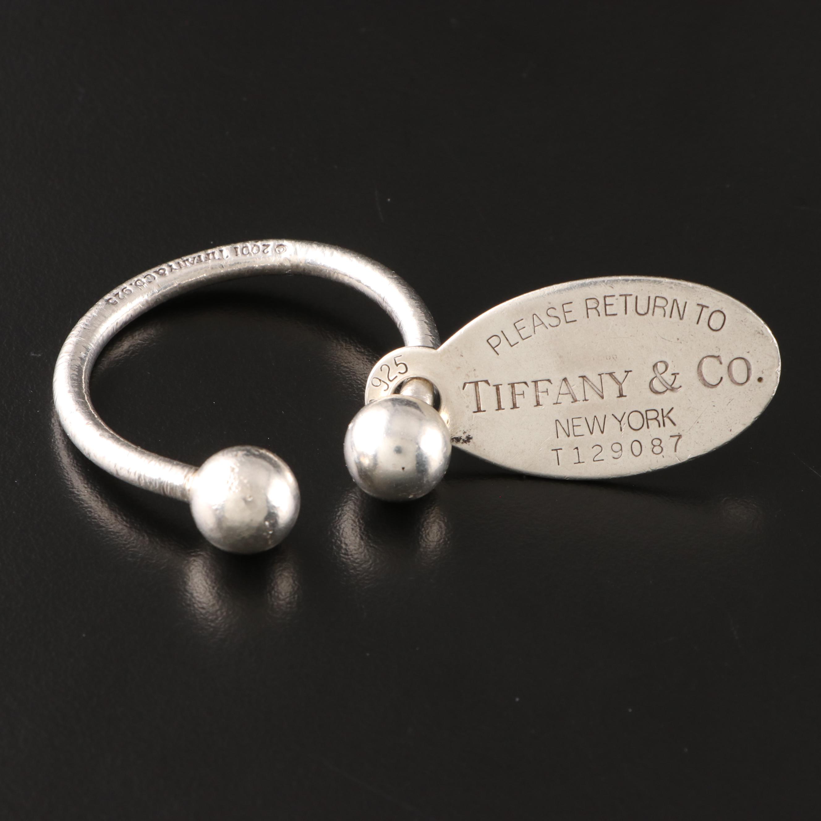 Tiffany & Co. Sterling Silver "Return to Tiffany" Oval Tag Screwball