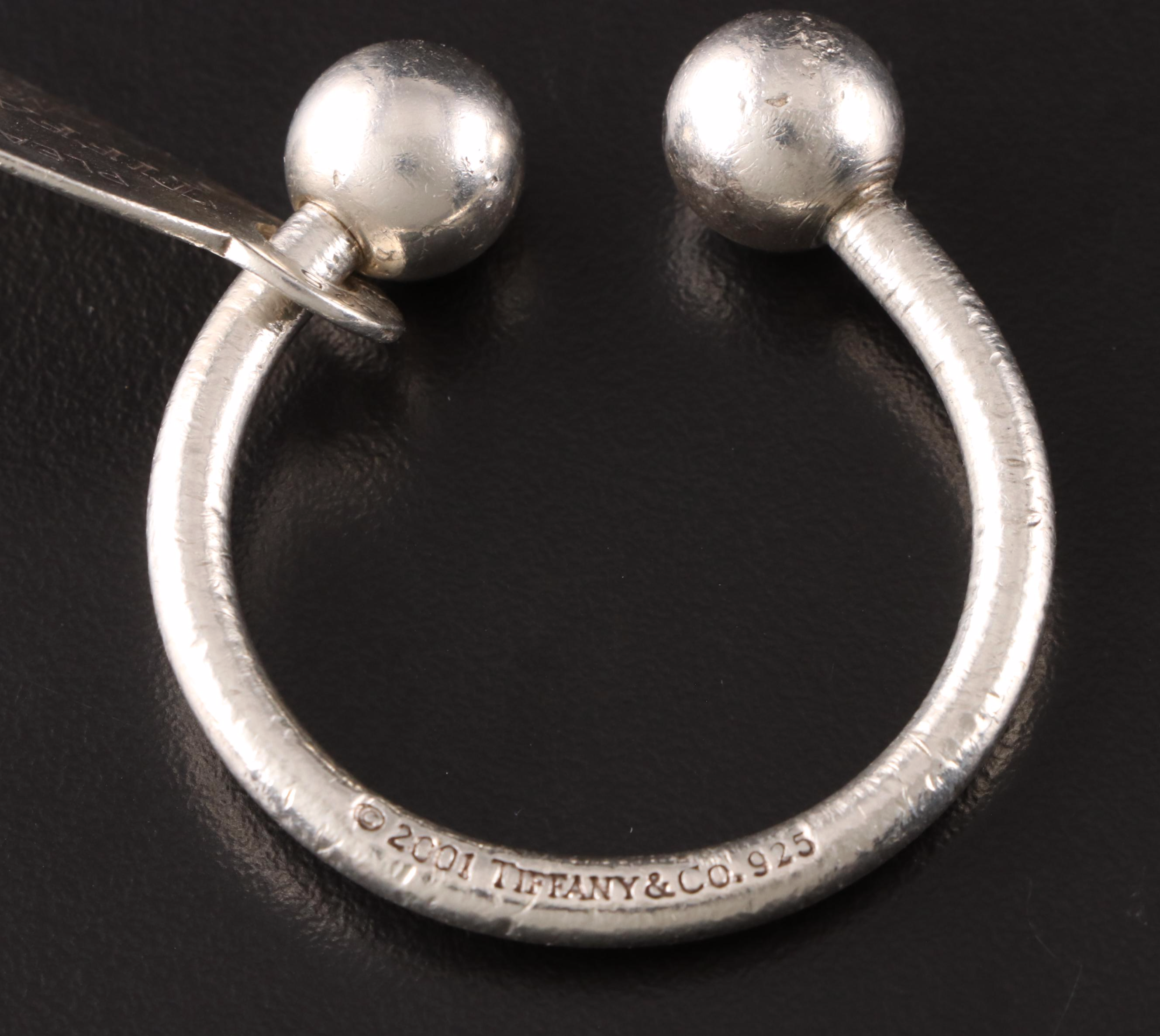 Tiffany & Co. Sterling Silver "Return to Tiffany" Oval Tag Screwball