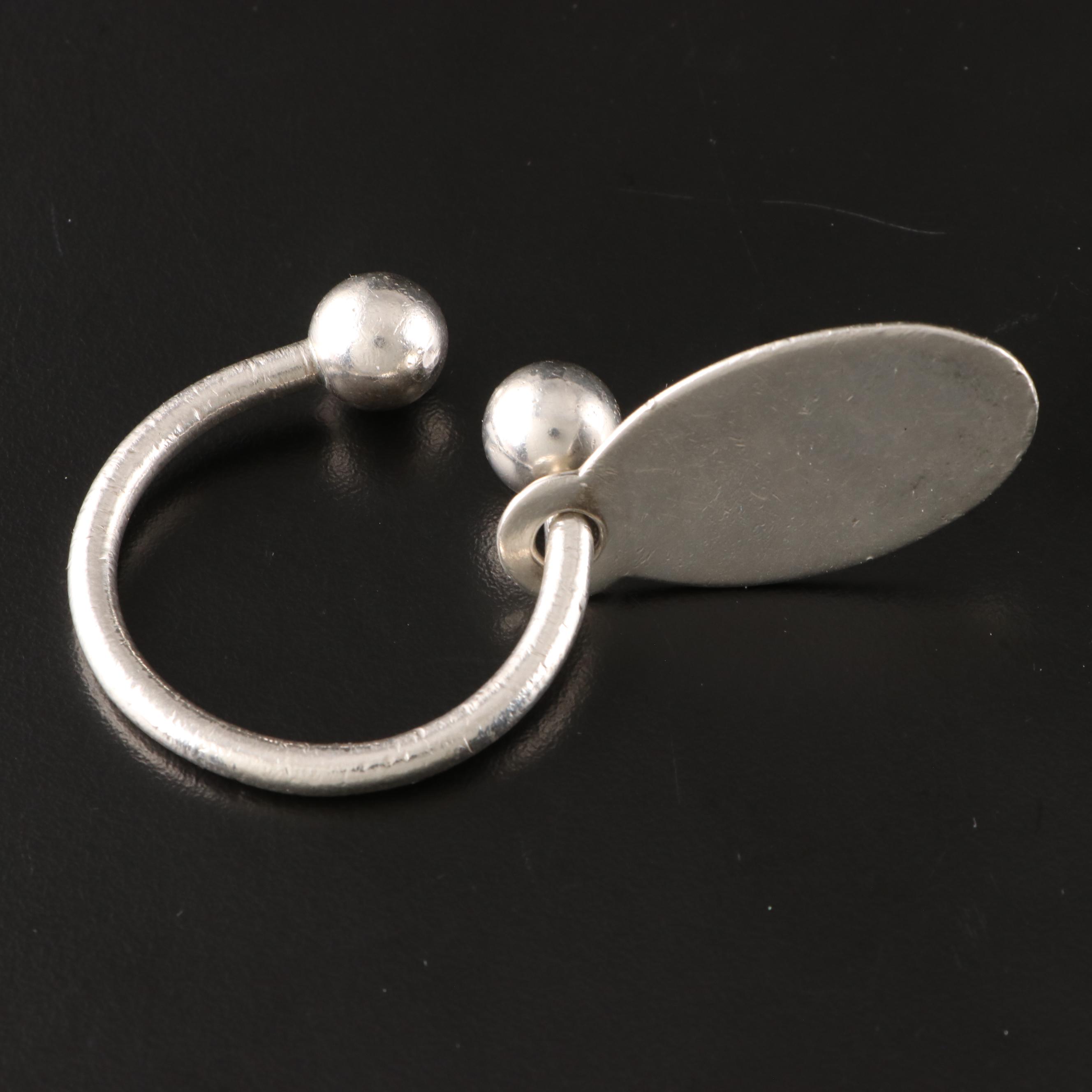 Tiffany & Co. Sterling Silver "Return to Tiffany" Oval Tag Screwball