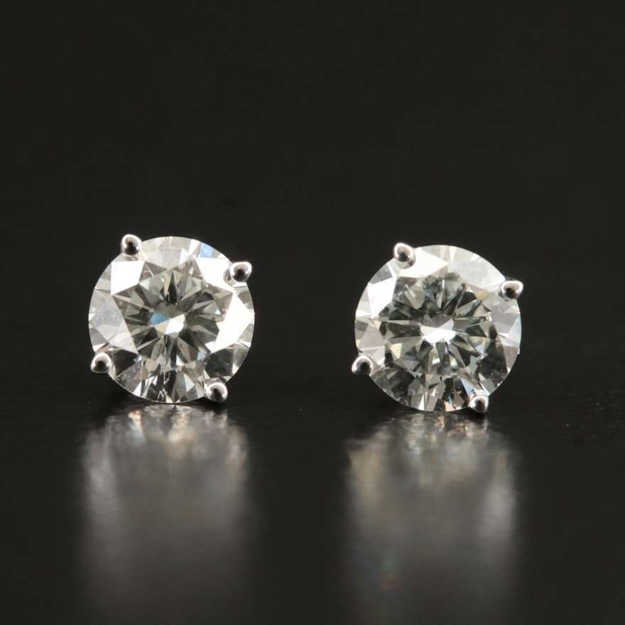 14K 1.40 CTW Lab Grown Diamond Stud Earrings