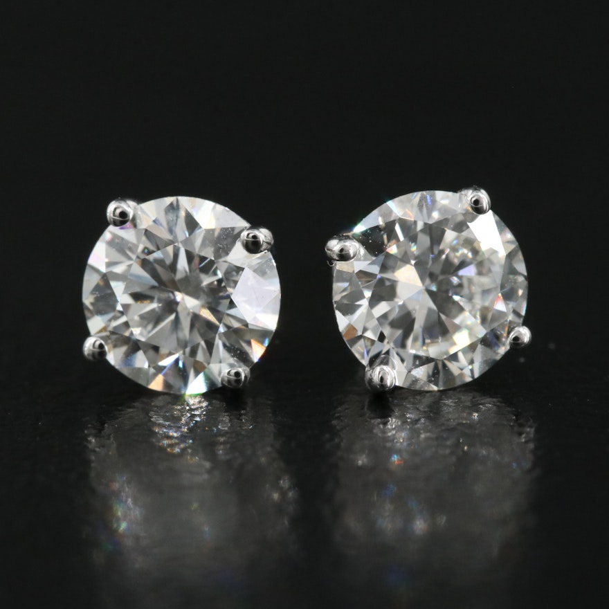 14K 1.10 CTW Lab Grown Diamond Stud Earrings