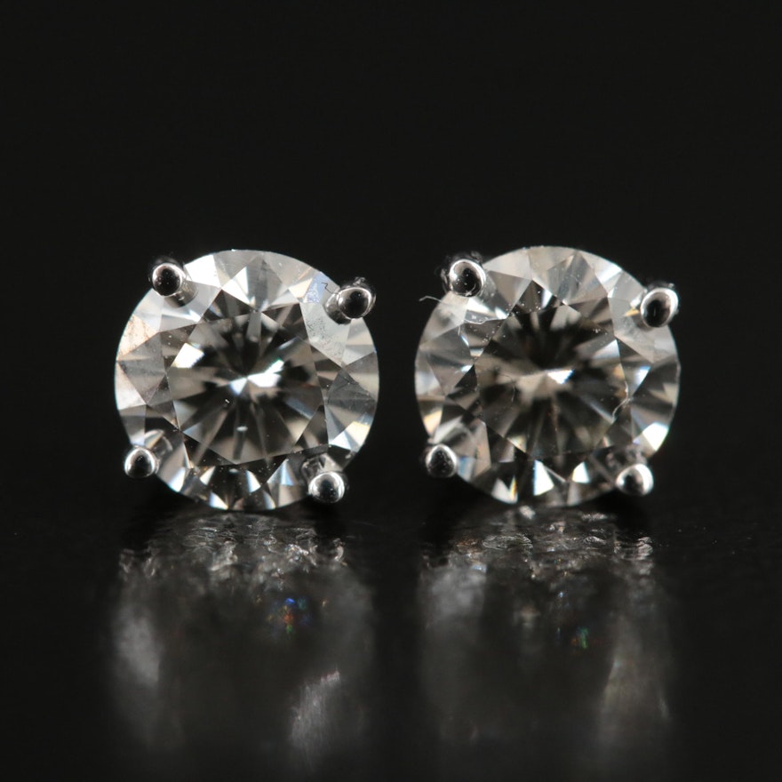 14K 1.00 CTW Lab Grown Diamond Stud Earrings