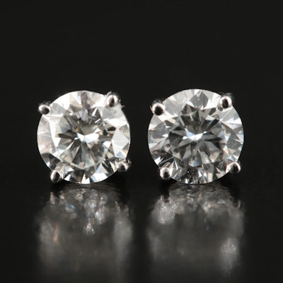 14K 0.98 CTW Lab Grown Diamond Stud Earrings