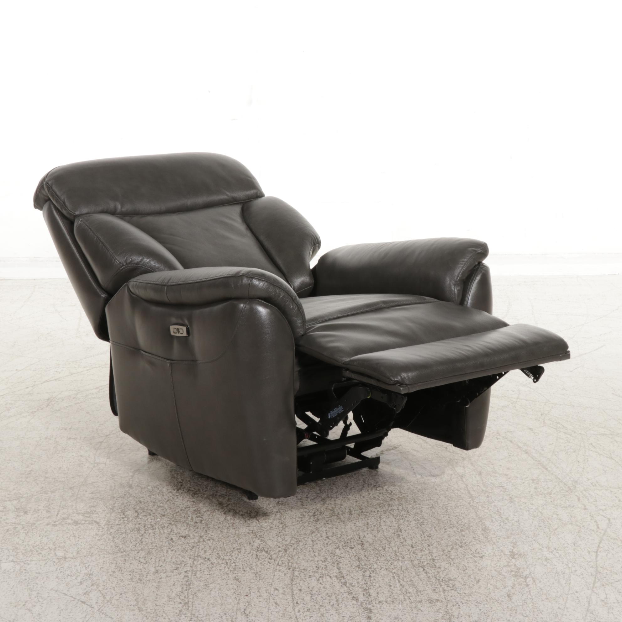 Jason Furniture Faux Leather Upholstered Electric Recliner EBTH