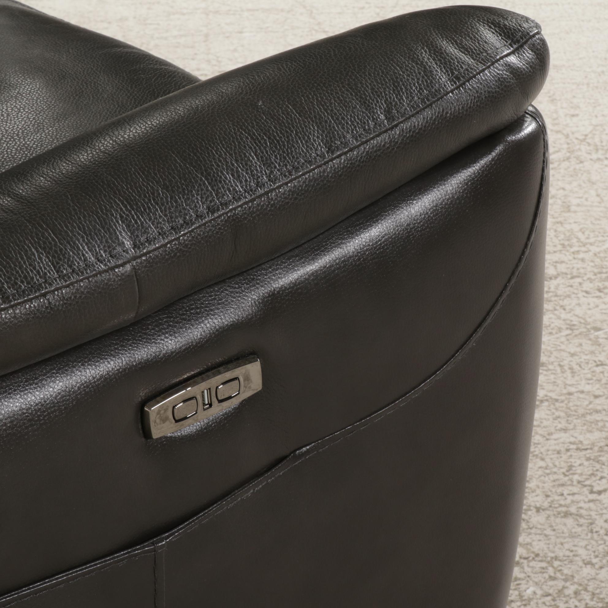 Jason Furniture Faux Leather Upholstered Electric Recliner EBTH