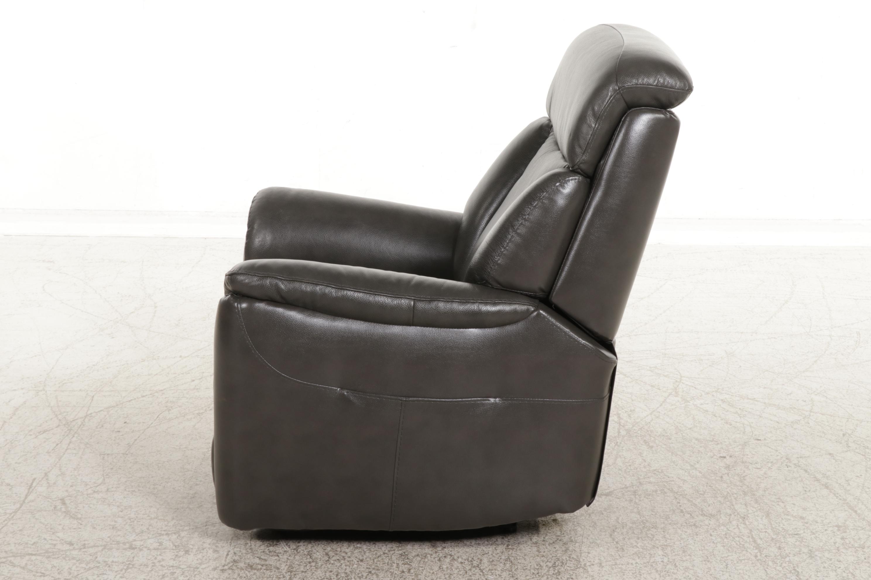 Jason Furniture Faux Leather Upholstered Electric Recliner EBTH