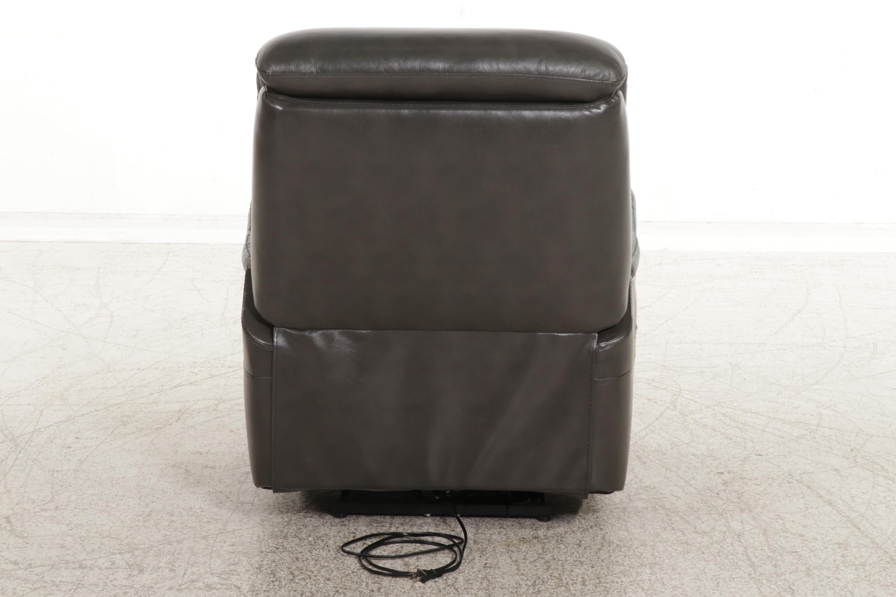 Jason Furniture Faux Leather Upholstered Electric Recliner EBTH