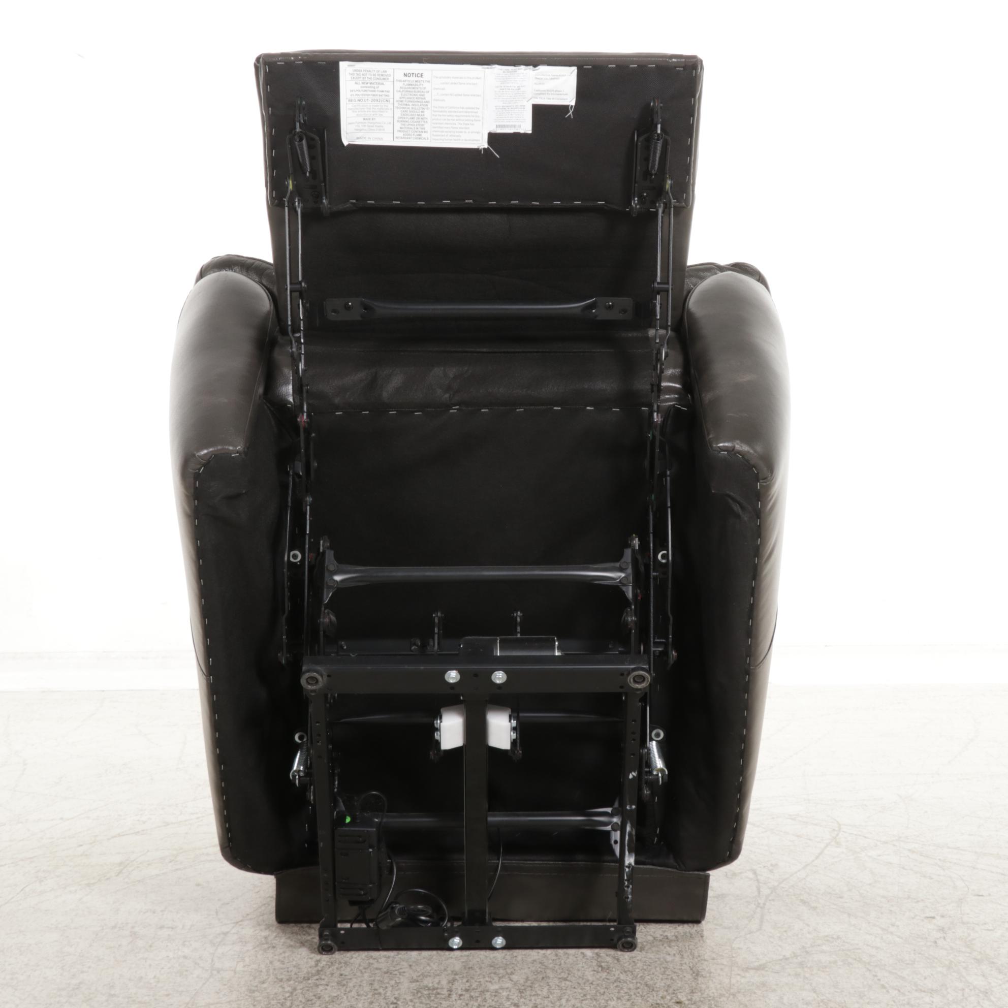 Jason Furniture Faux Leather Upholstered Electric Recliner EBTH