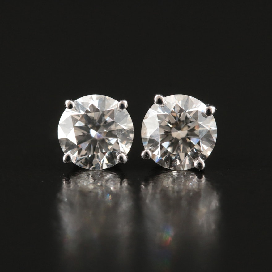 14K 1.40 CTW Lab Grown Diamond Earrings