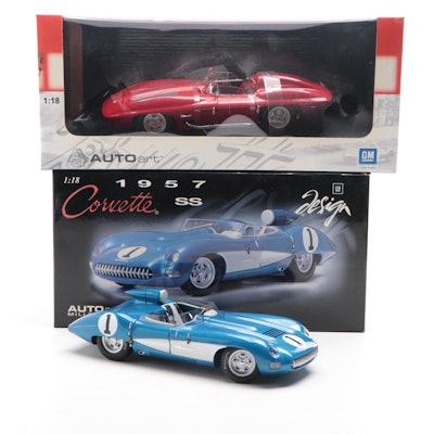 Autoart 1957 Corvette SS and Corvette Stingray Model Cars