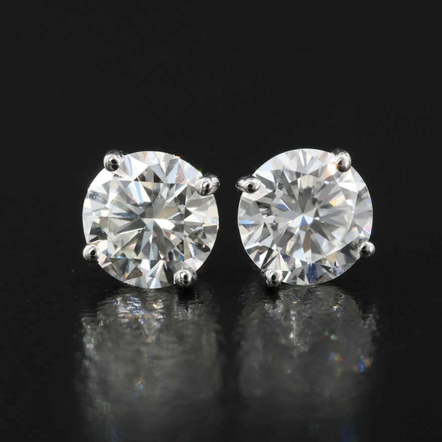 14K 1.14 CTW Lab Grown Diamond Stud Earrings