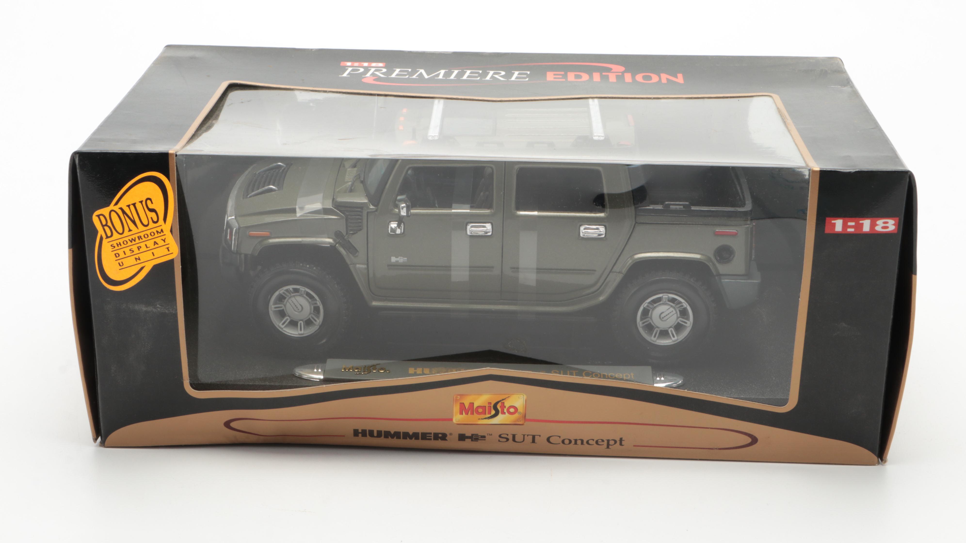 Miniature Hummer H2 SUT Concept Maisto échelle 1/18 - Occasion En Bon état Avec Boîte