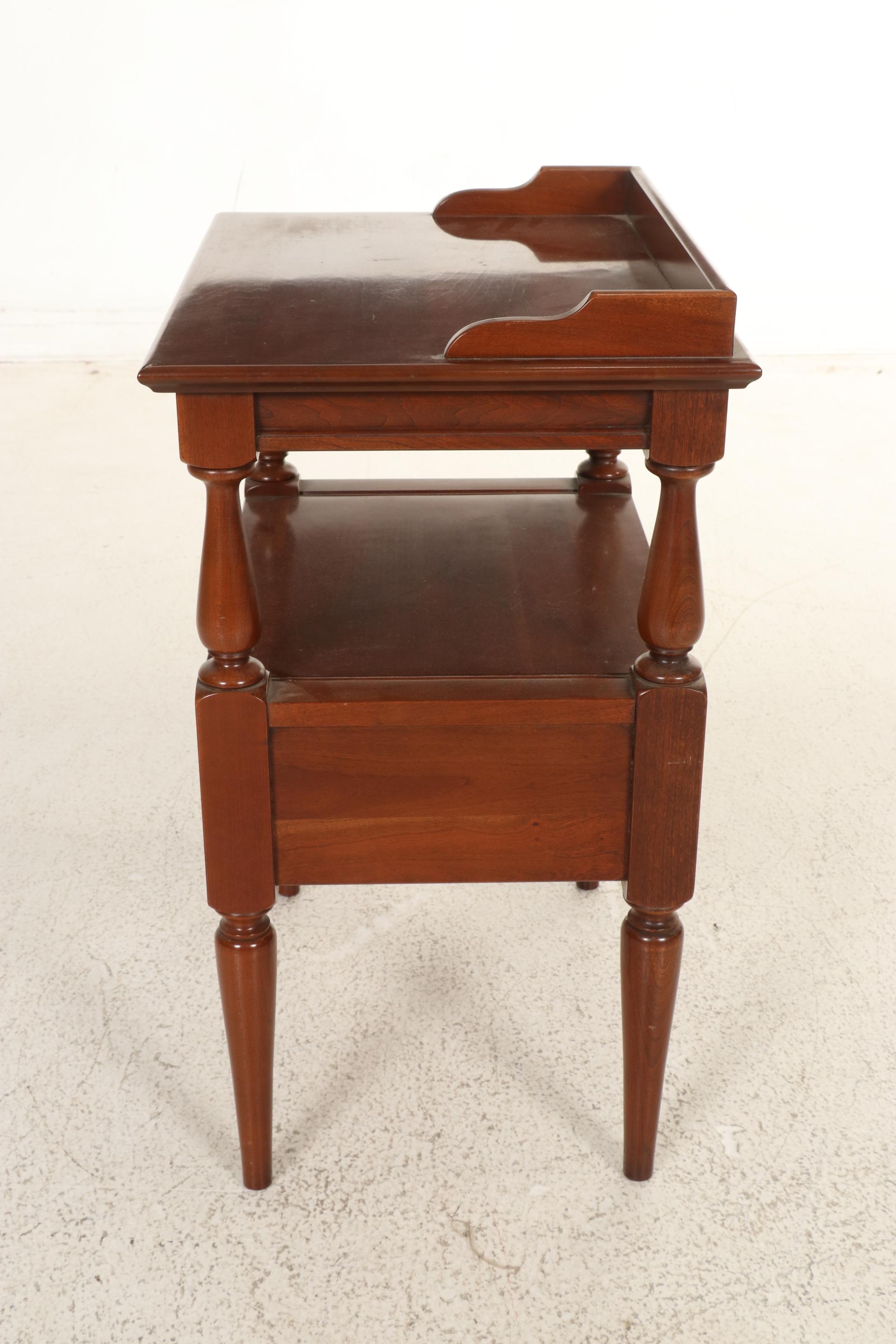 Unique Furniture American Colonial Style Cherrywood Night Stand EBTH