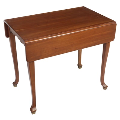 Queen Anne Style Cherrywood Pembroke Table, 20th Centurty