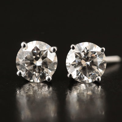 14K 1.34 CTW Lab Grown Diamond Stud Earrings
