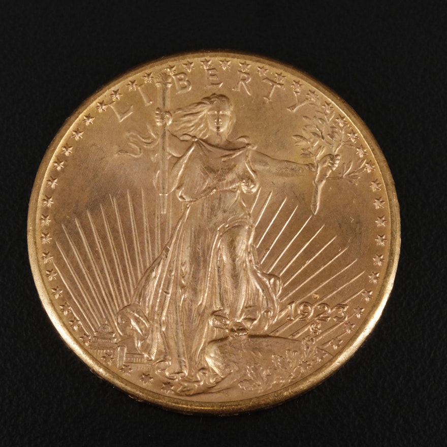 1923-D St. Gaudens $20 Gold Coin
