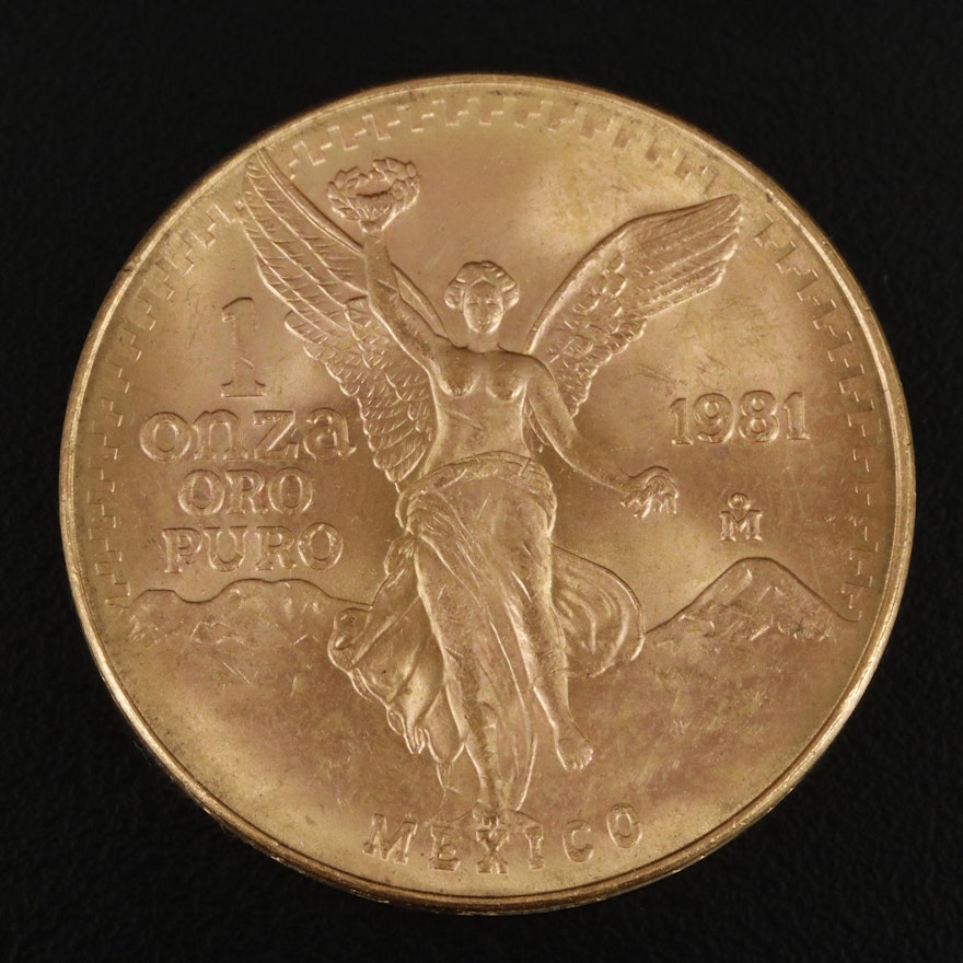 1981 Mexico 1 ozt. Gold Bullion Coin