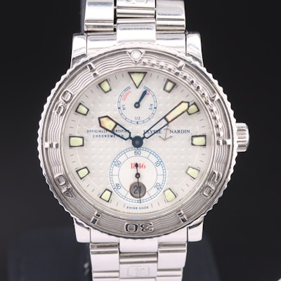 Ulysse Nardin Marine Diver Chronometer Power Reserve Wristwatch