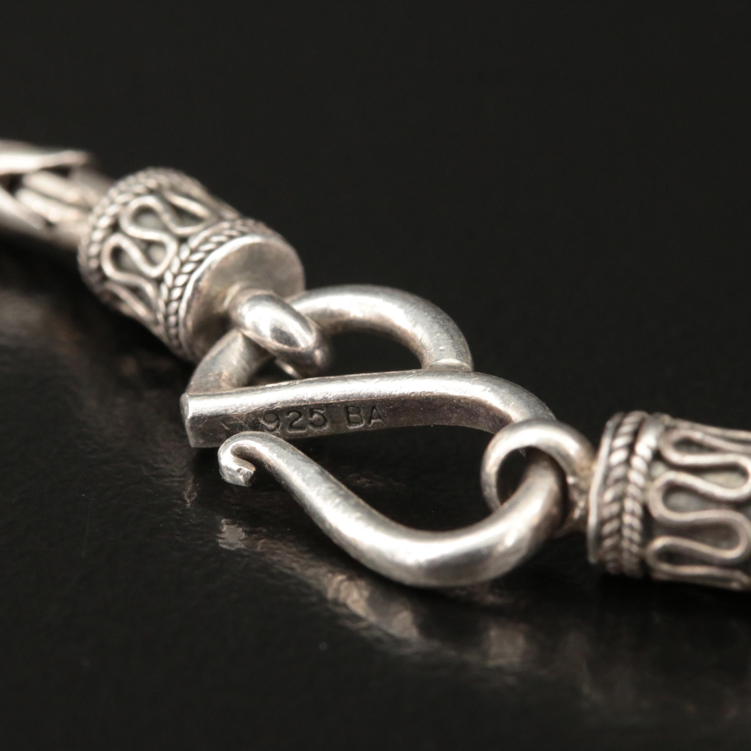 Sterling Round Byzantine Chain Necklace EBTH