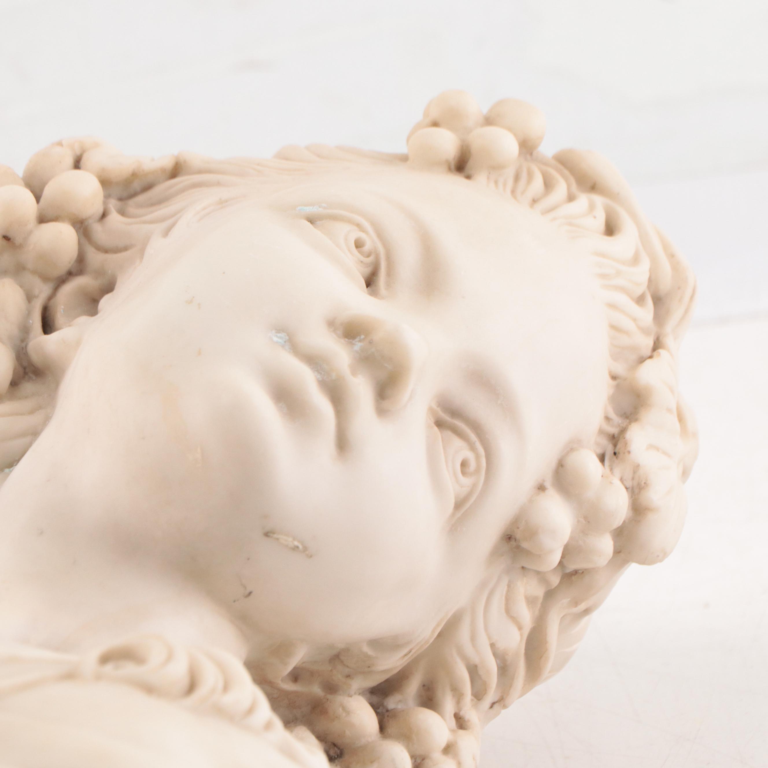 Bust of a Young Woman Cast Resin Sculpture EBTH