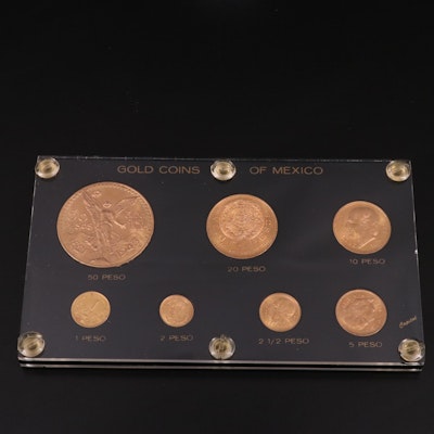 Gold Coins of Mexico Seven Coin Set