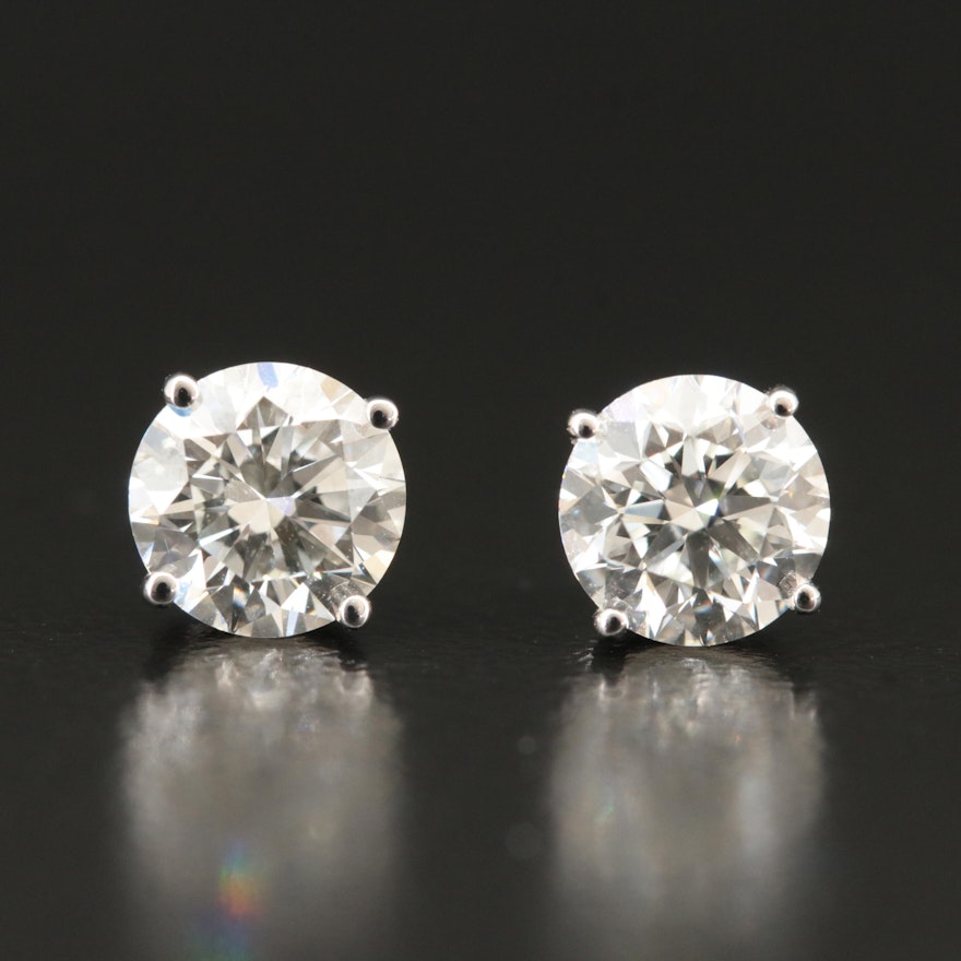 14K 2.04 CTW Lab Grown Diamond Stud Earrings
