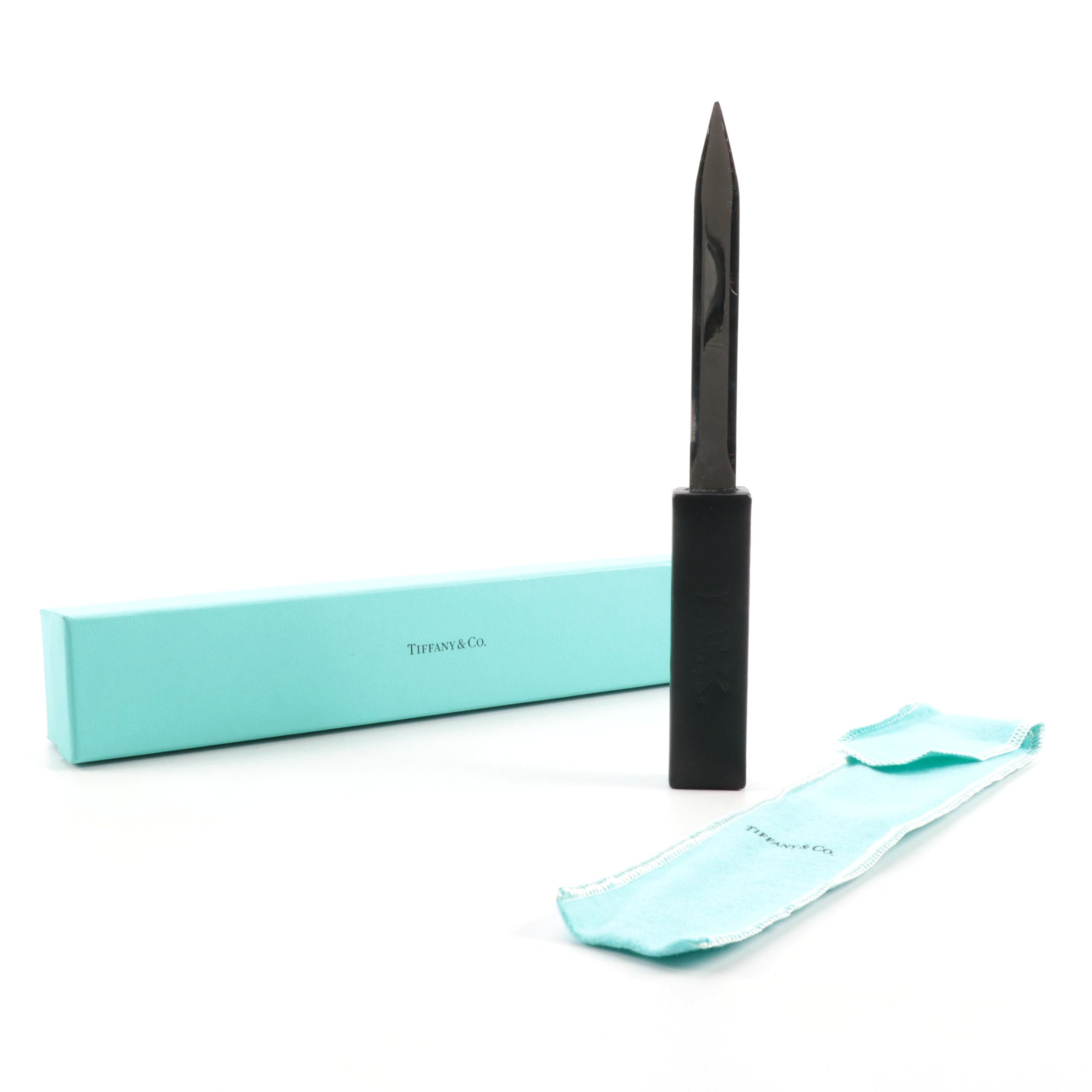 Tiffany & Co. Letter Opener with Leather Handle EBTH