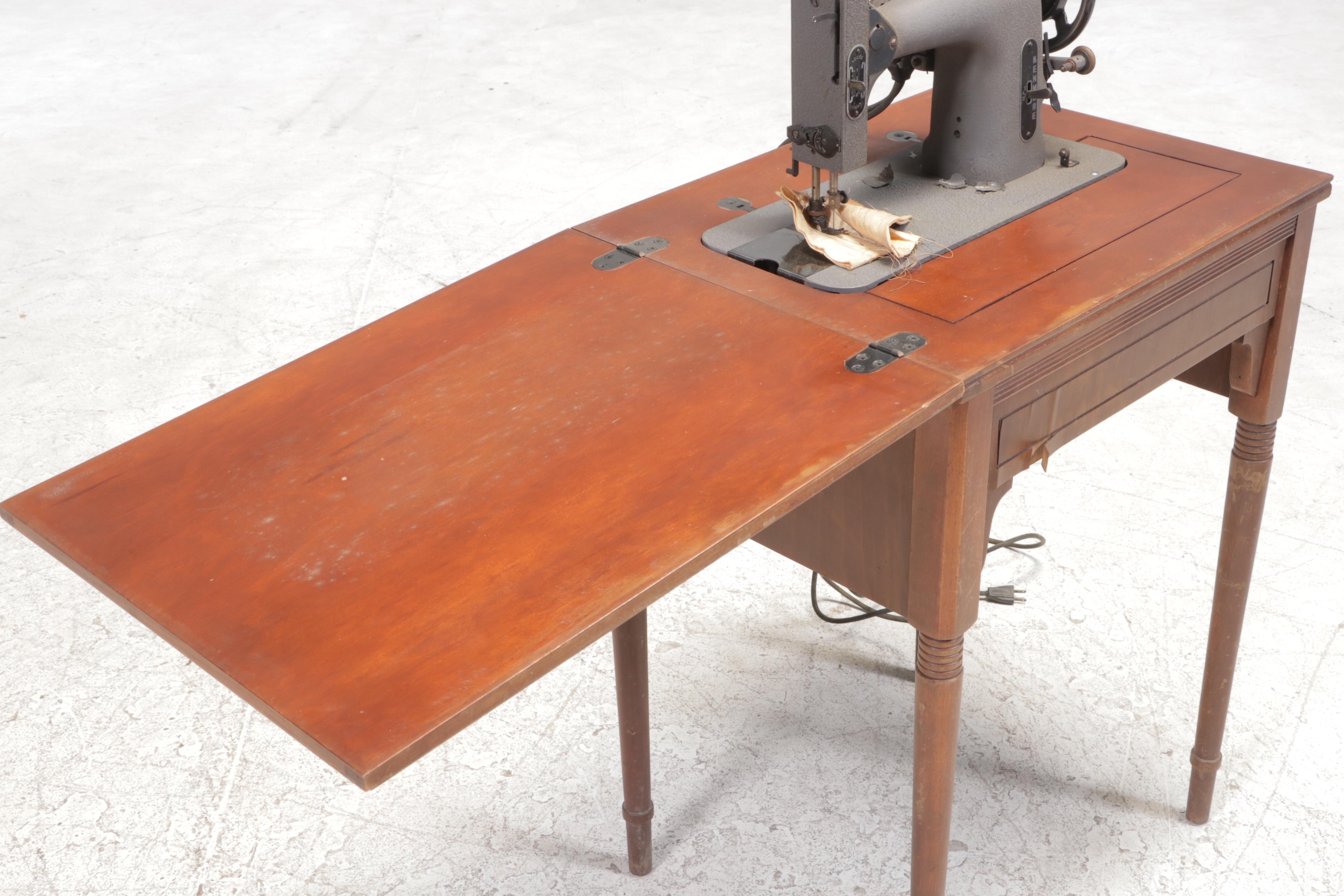 Kenmore E6354 Rotary Sewing Machine with Sewing Table, Early/Mid 20th
