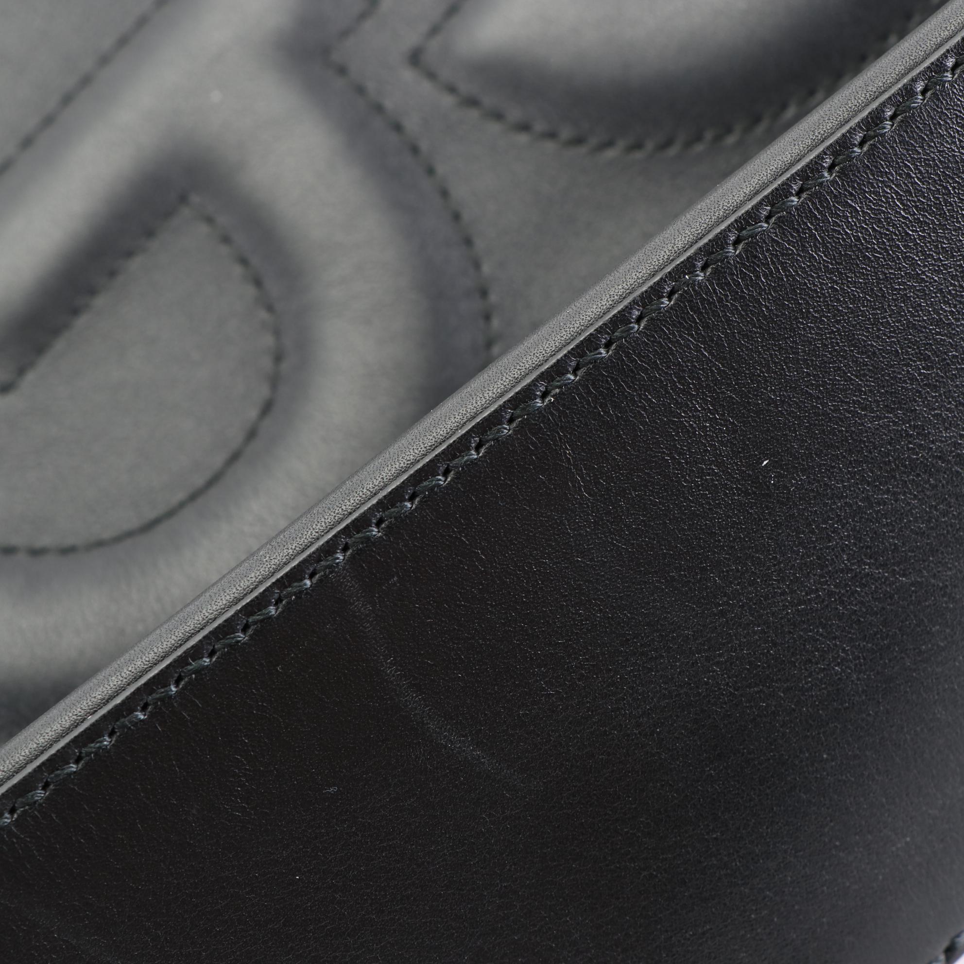 Gucci Apollo GG Embossed Leather Hobo Bag with ChainLink and Leather