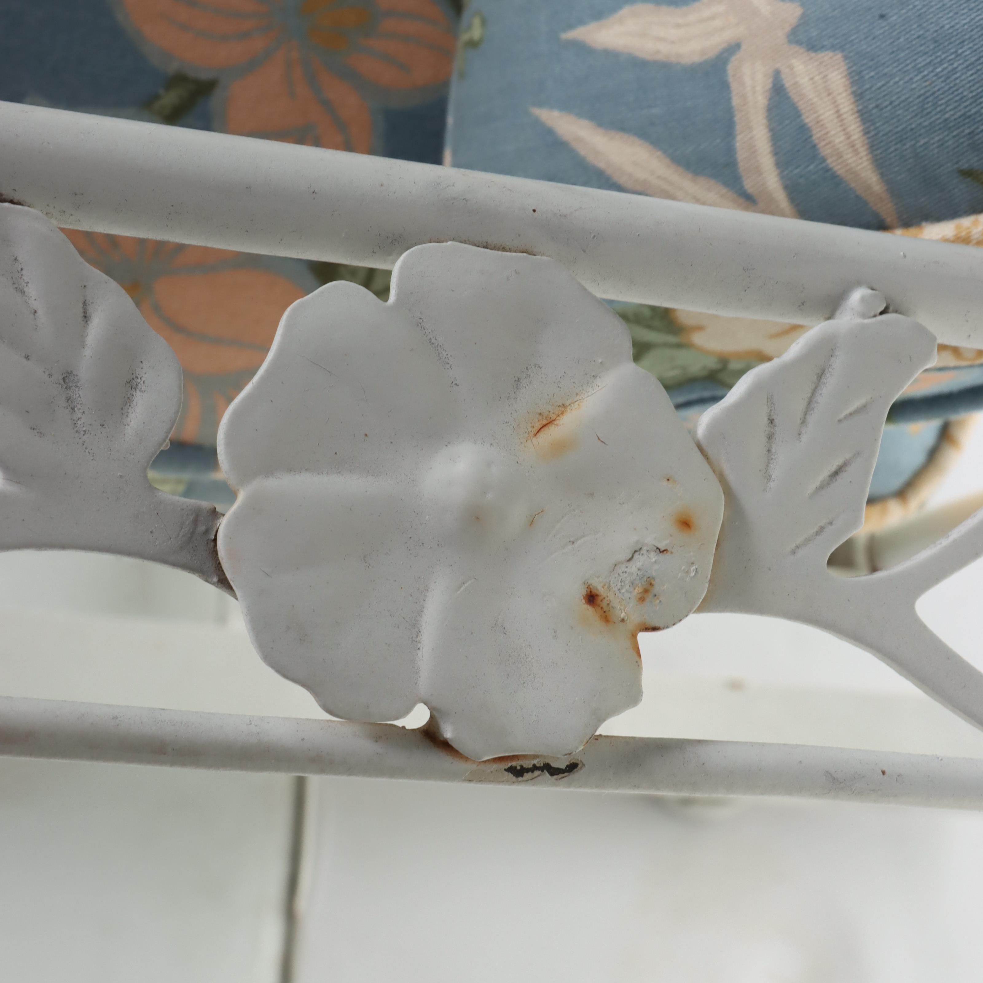 Pair of LyonShaw Iron Patio Chairs with Cushions EBTH