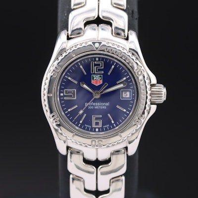 TAG Heuer Professional Date Stainless Steel Quartz Wristwatch