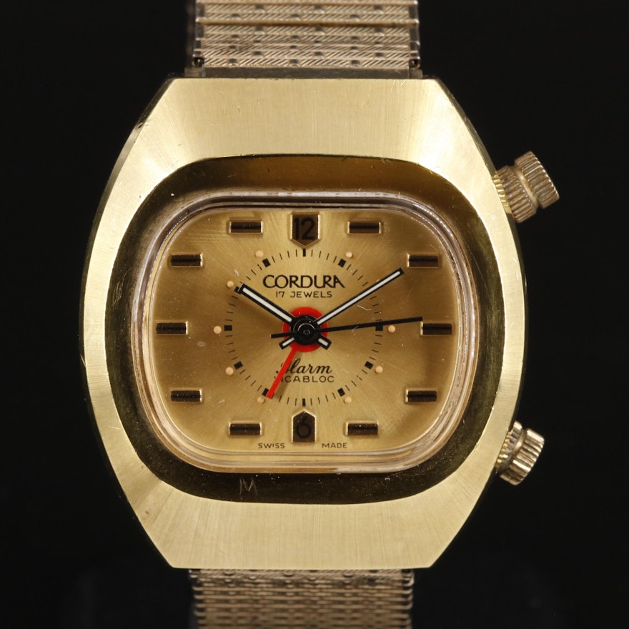 Cordura Swiss Made Alarm Wristwatch