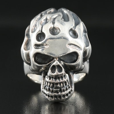 Sterling Skull Ring