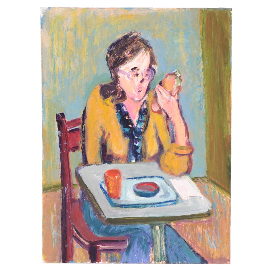 Marina Mozhayeva Oil Painting of Dining Figure