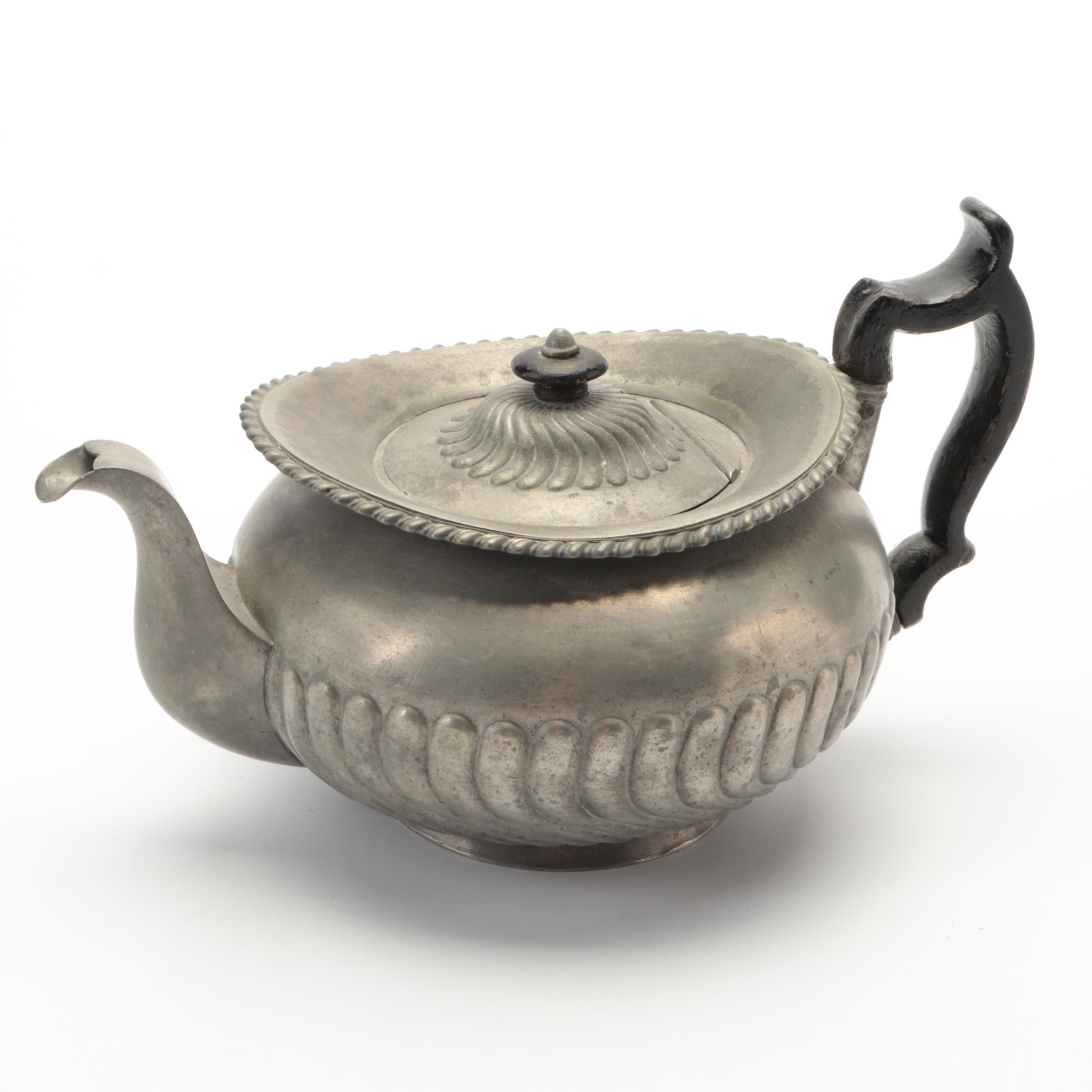 James Dixon & Son Pewter Teapot with More Pewter Serveware EBTH