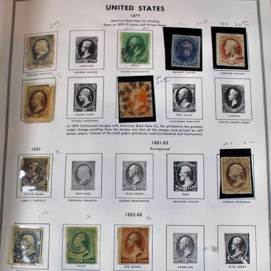 U.S. Stamp Collection in Liberty Album