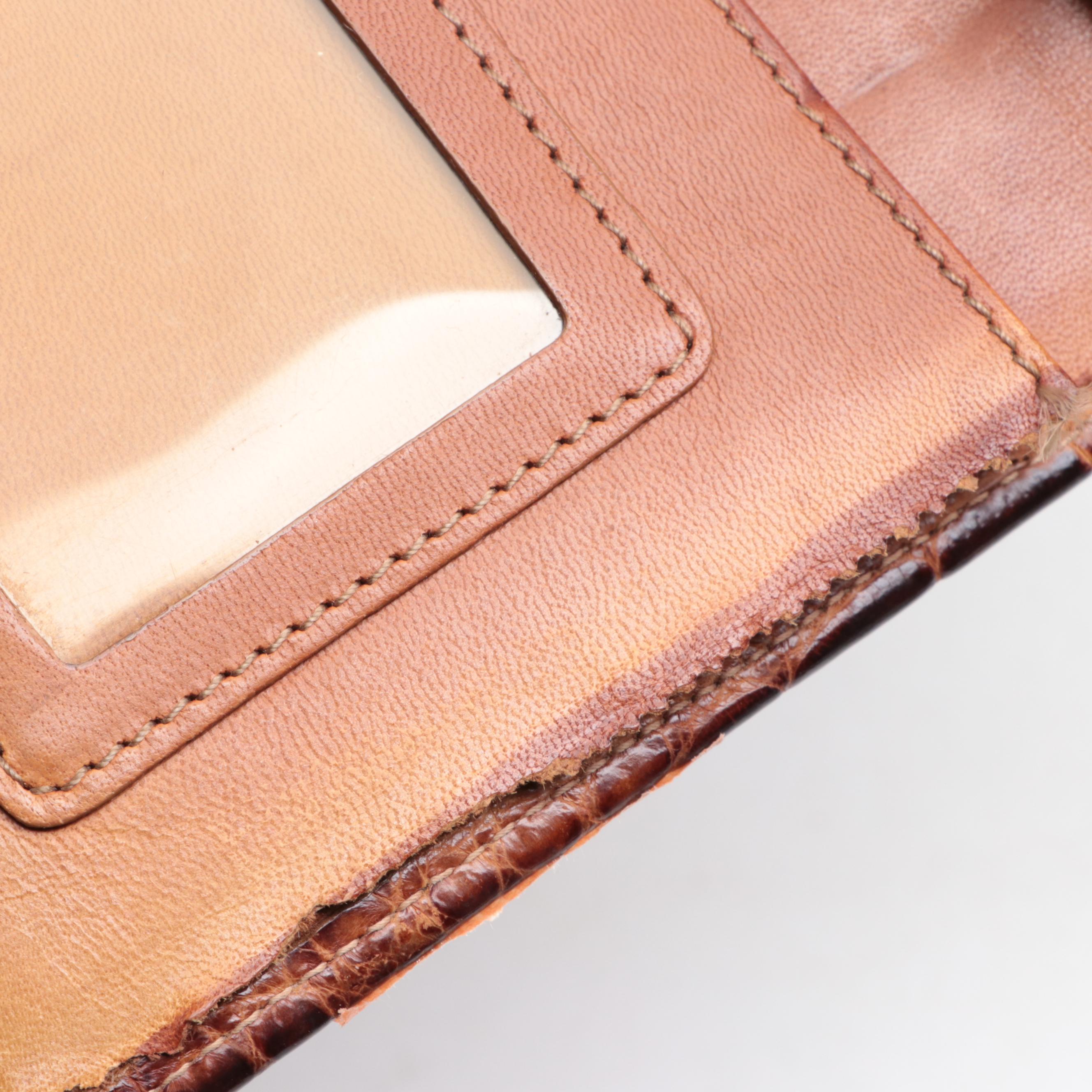 Trafalgar Address Book in Brown Alligator Skin EBTH