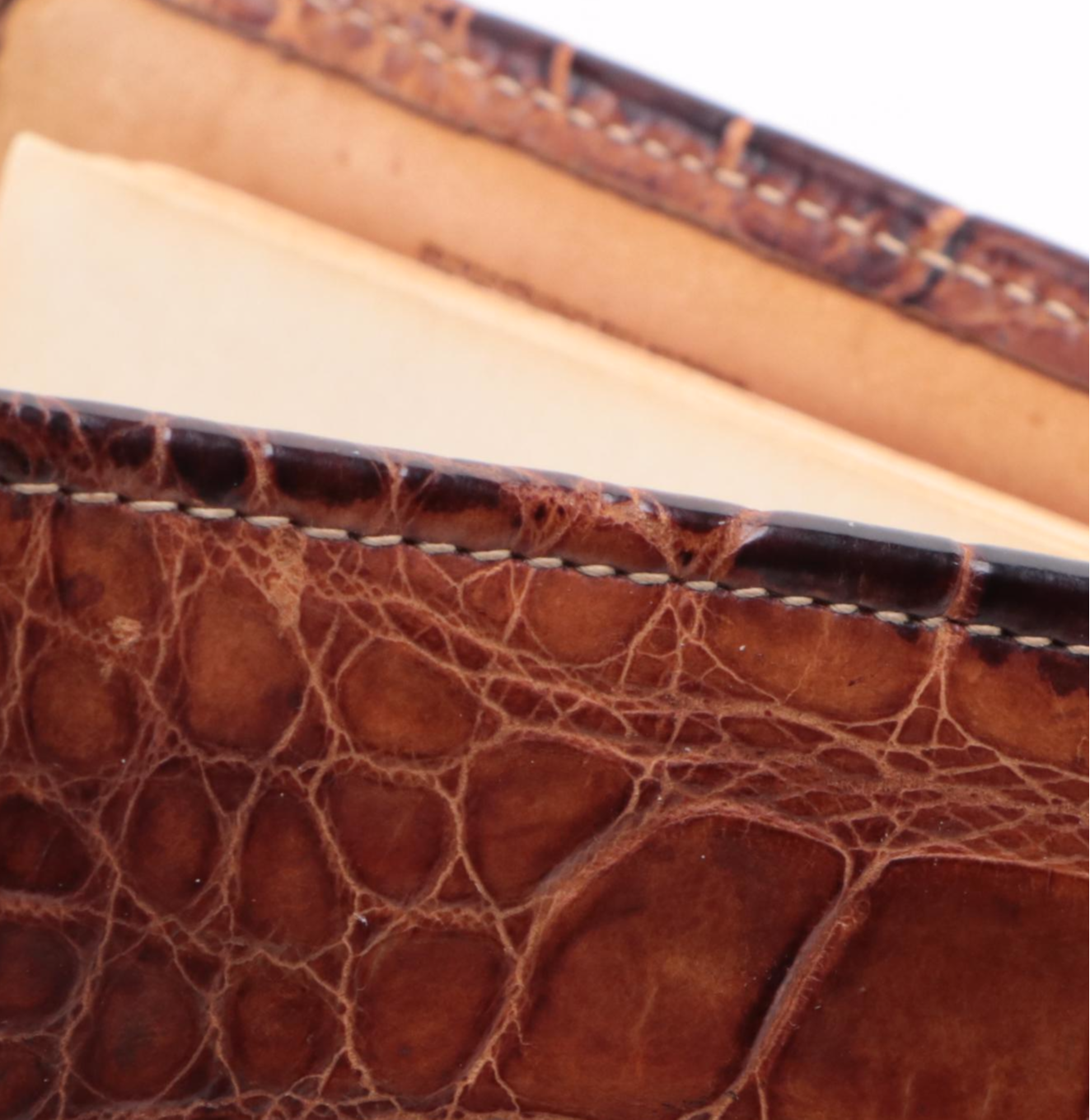 Trafalgar Address Book in Brown Alligator Skin EBTH